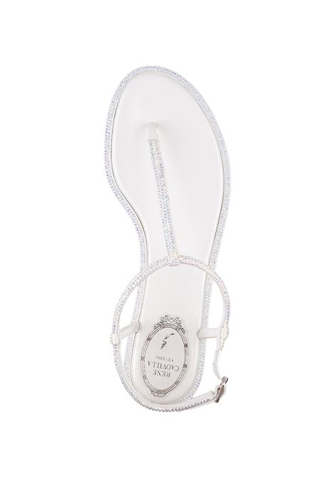 White Diana Sandals RENE' CAOVILLA | C11574-010-R001X318